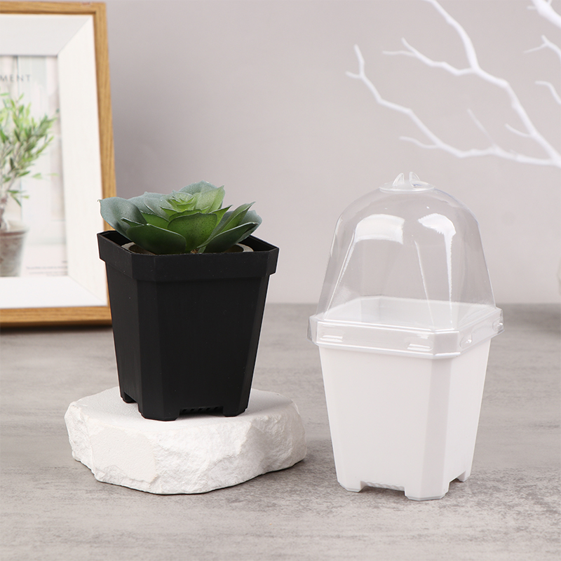 Smart Garden Domes - 5 Stuks Vierkante Kleine Bloempot Kwekerij