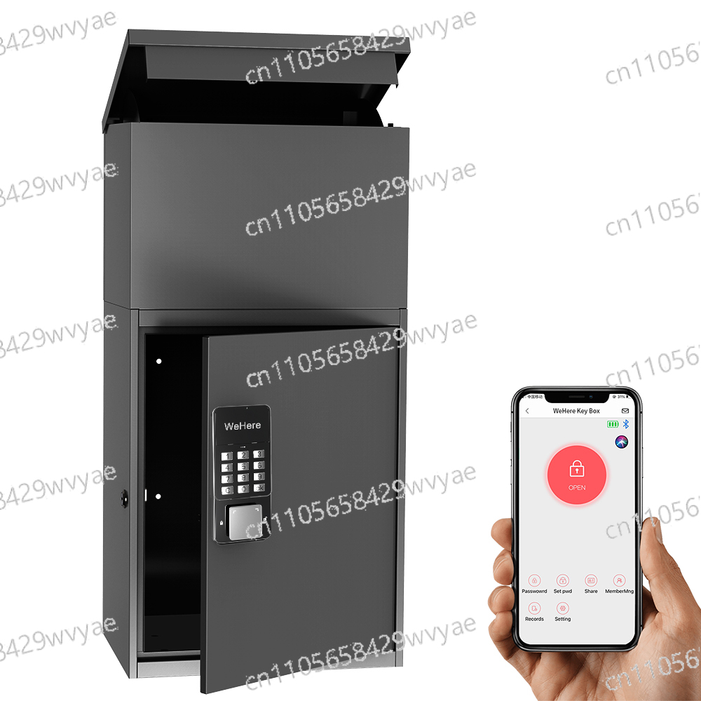 Smart Garden Box - Thuisbezorgbox met slot, label, sleutelloze ontgrendeling,