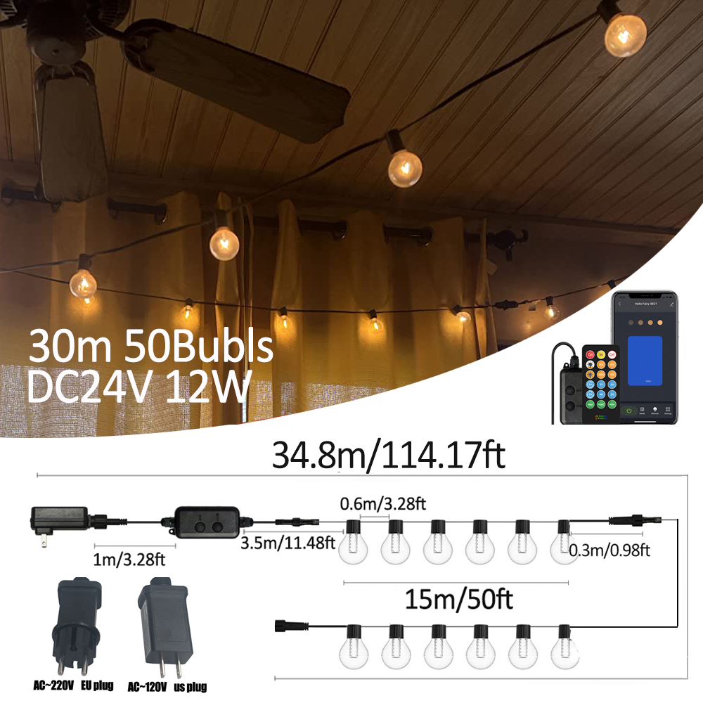 Smart Garden Diy - G40 Smart Outdoor DIY LED-lichtsnoer met