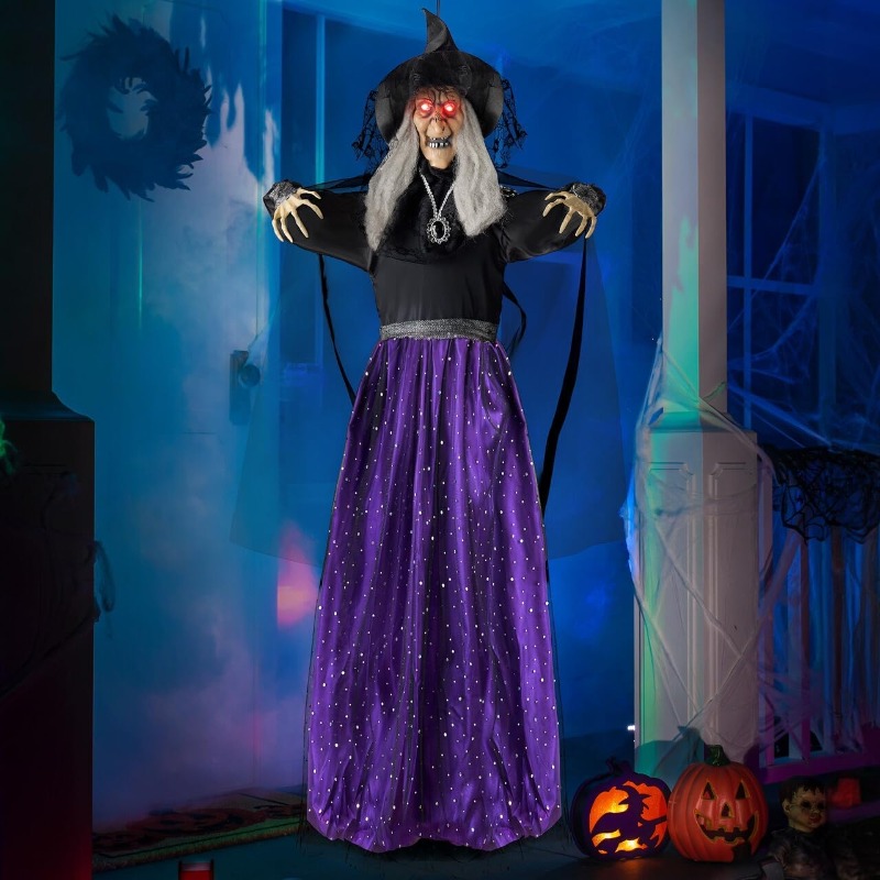 Smart Garden Indoor - 47'' Geanimeerde Heks Halloween Decoraties Buiten