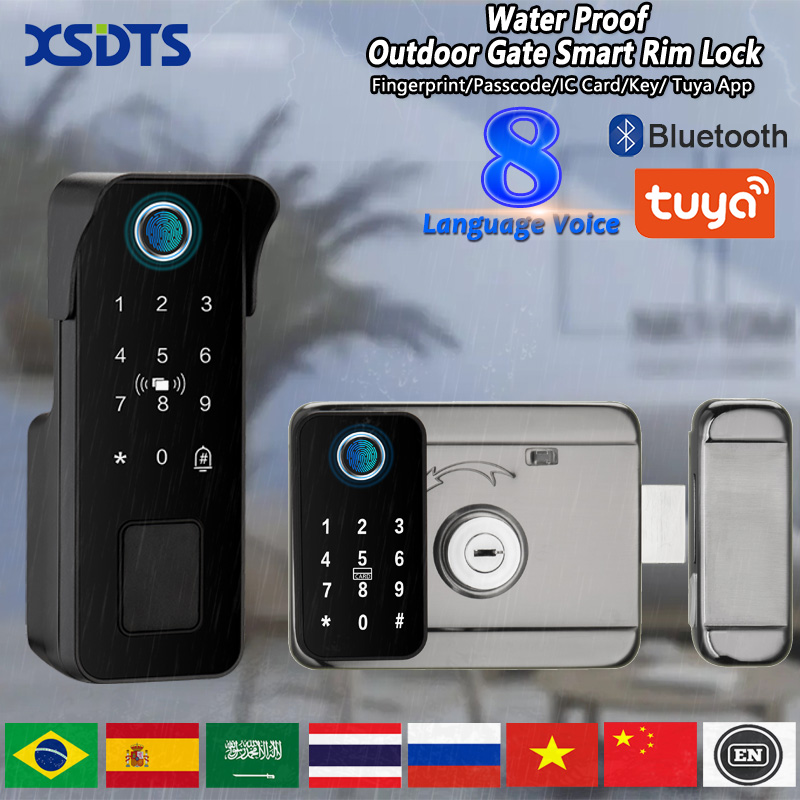 Smart Garden Indoor - Waterdicht slim deurslot Vingerafdruk Buitentuin Afstandsbediening