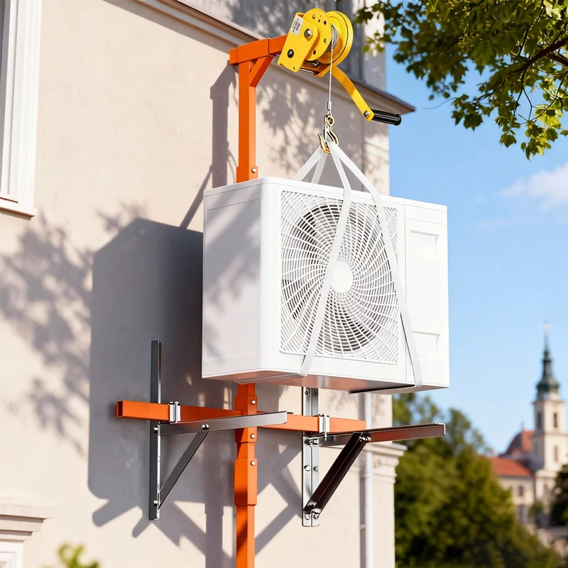 Garden Weather Station - Professioneel airconditioner-hefgereedschap met handmatige liertakel voor
