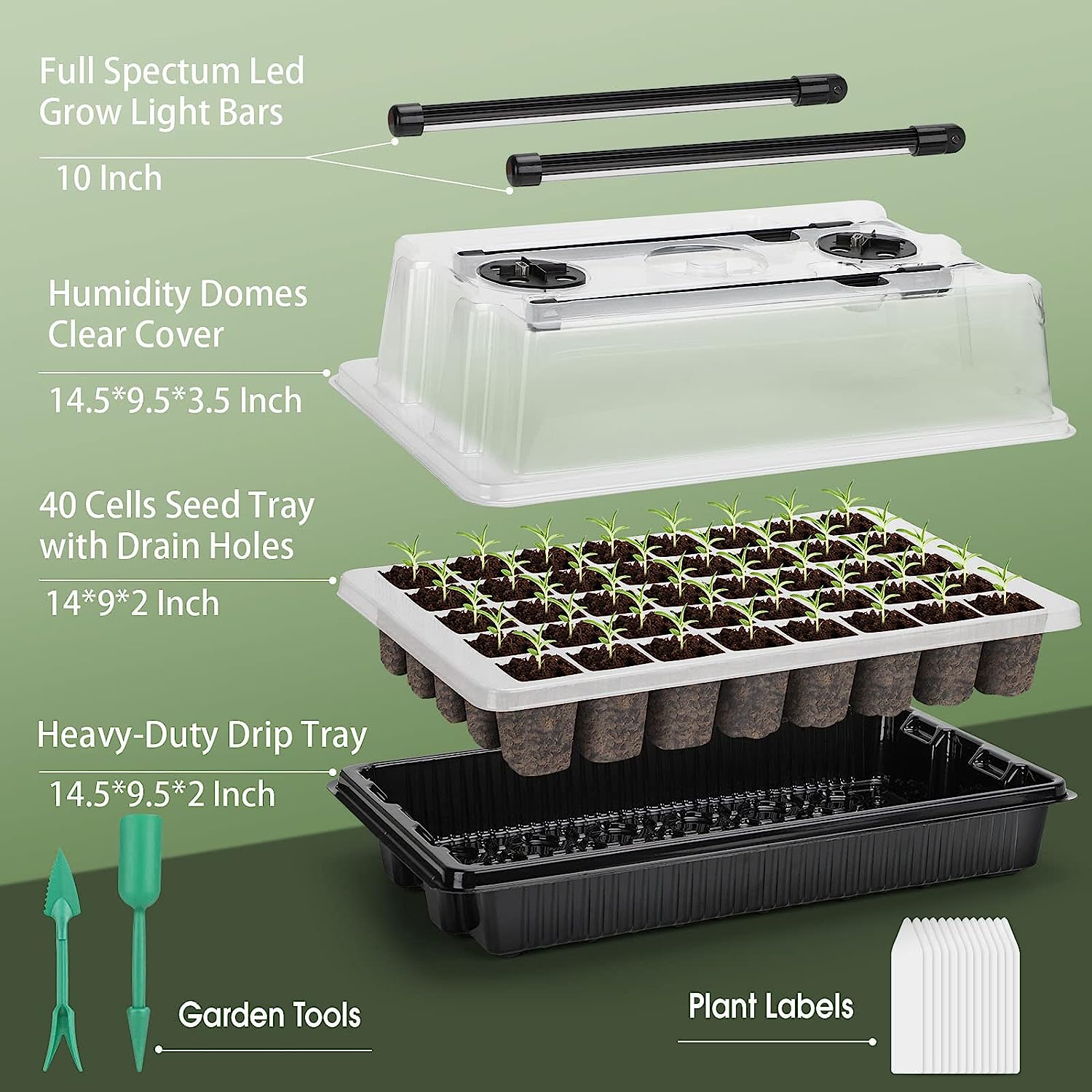 1 set, zaadstartbakken met 2 l - Smart Garden Domes recensie en prijs