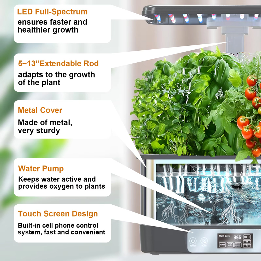 WiFi 8-potten RVS Smart Plante - Smart Garden Domes recensie en prijs