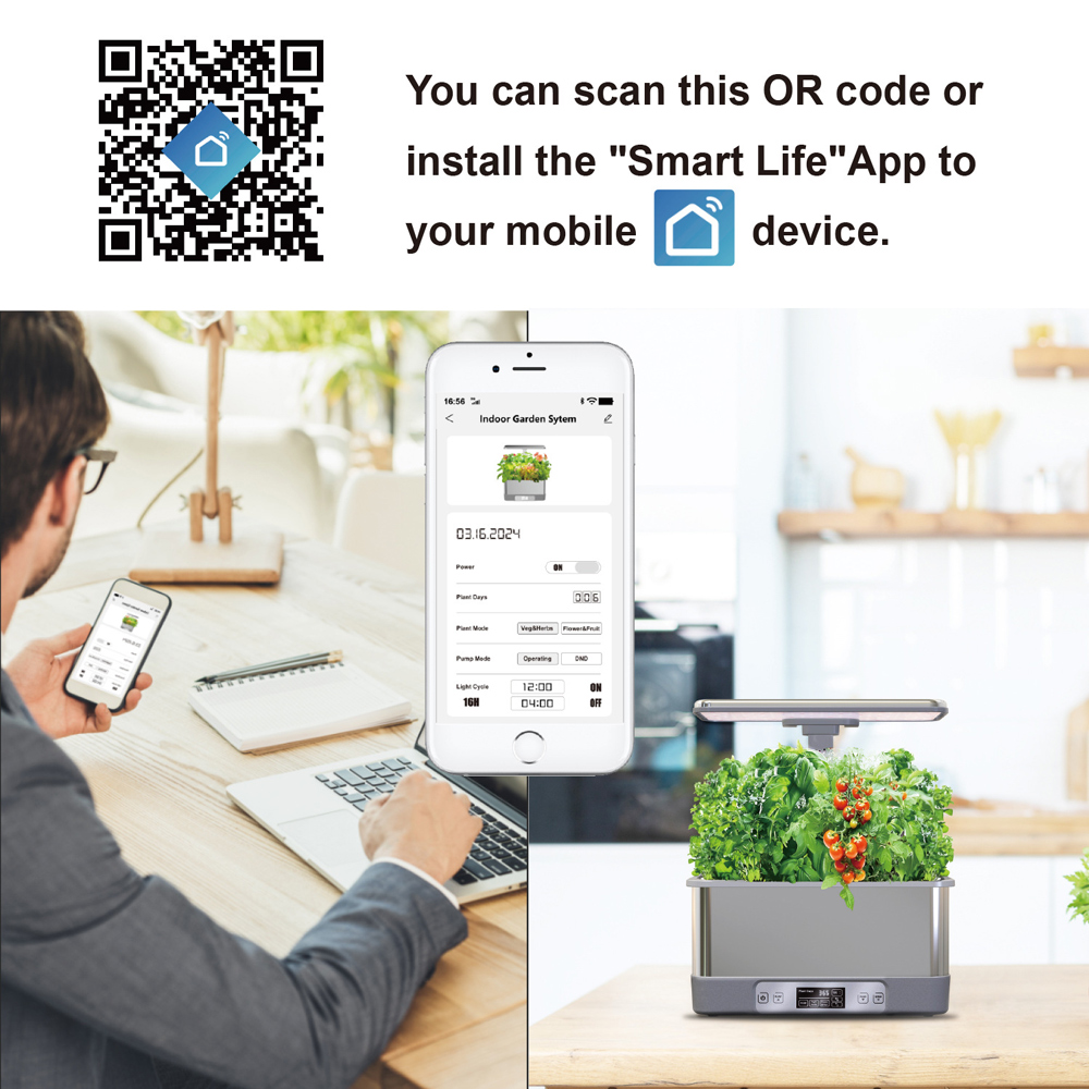 WiFi 8-potten RVS Smart Plante - Smart Garden Domes recensie en prijs